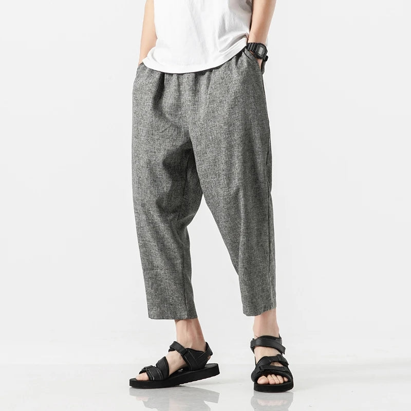 Trendy Herenbroek met Enkellengte – Ademend & Modern Design