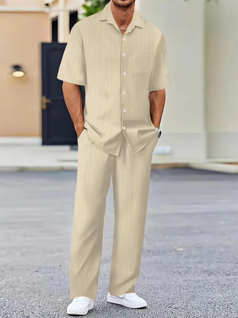 Stedelijke Klassieker – Overhemd & Broek in Tijdloze Stijl