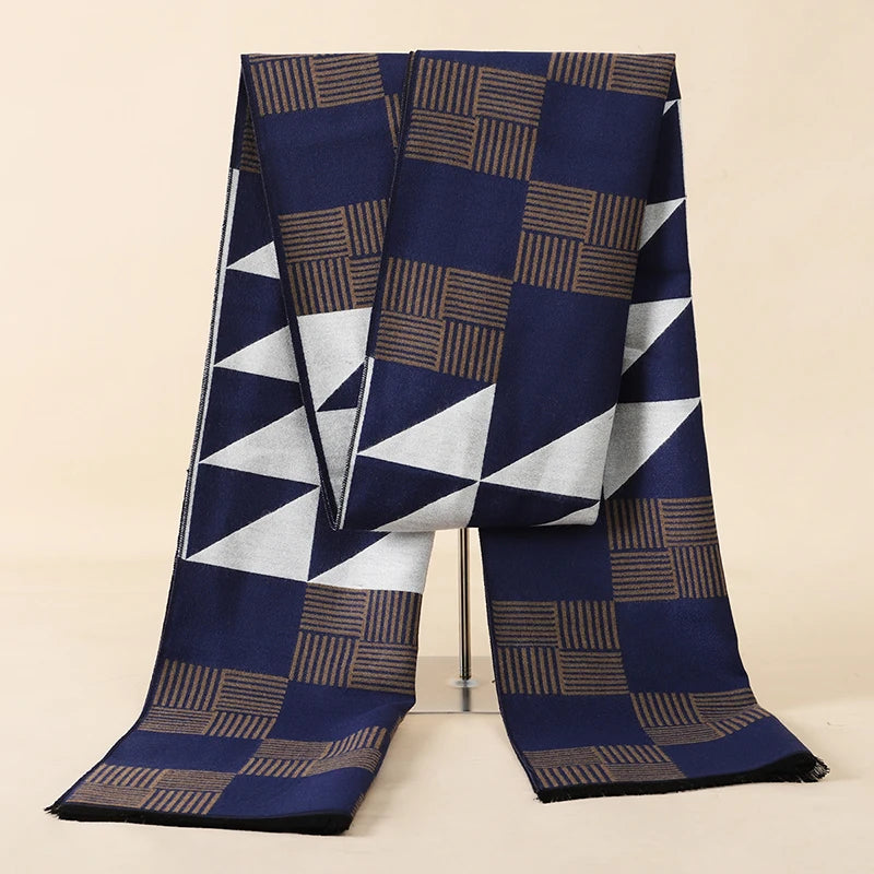 Geruite Sjaal kleur Blauw