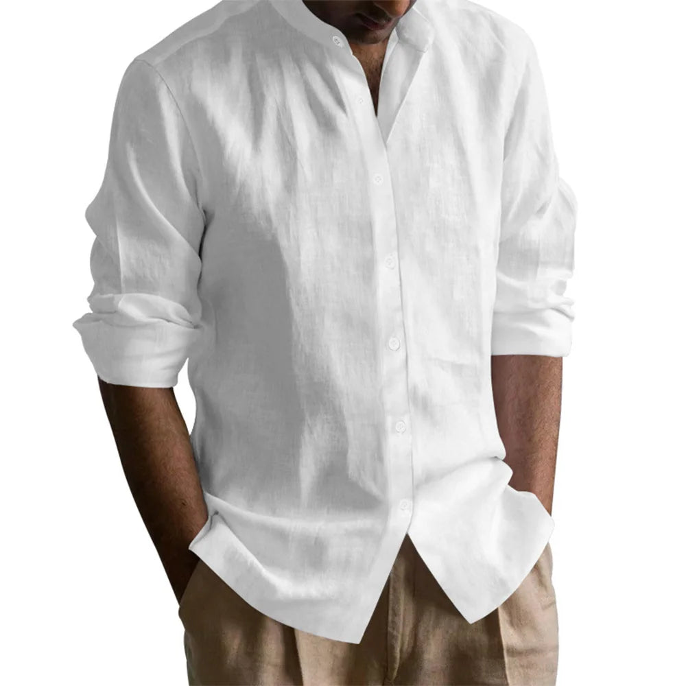 Moderne Effen Henley – Minimalistisch & Trendy