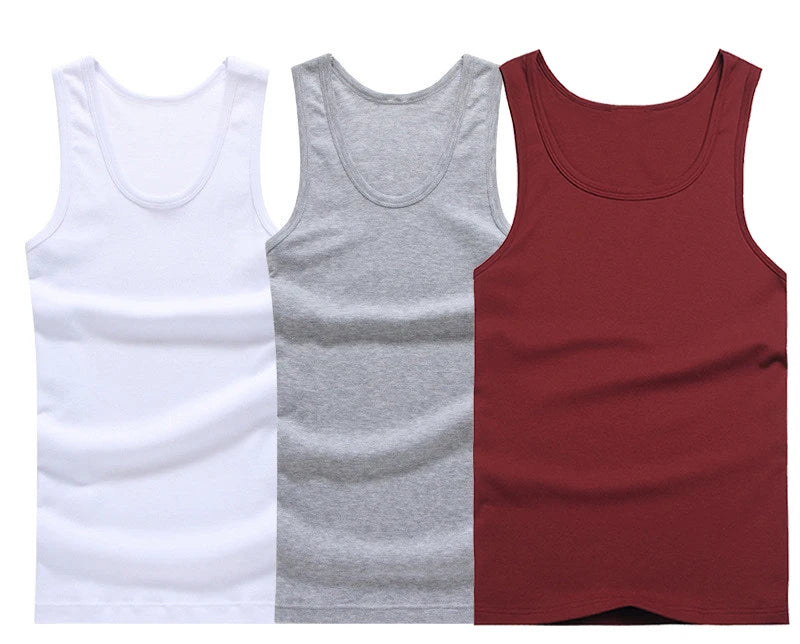 Trendy Mouwloze Onderhemden – 3-Pack Sportshirts