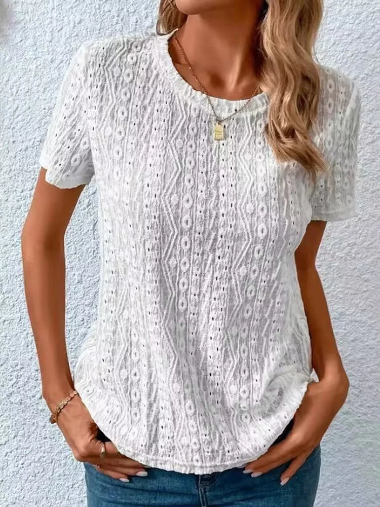 Effen Korte Mouw Top – Minimalistische Streetwear