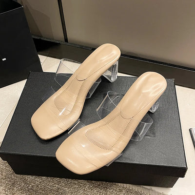 Elegante Open Teen Pumps – Transparante Hakken & Stijlvolle Pasvorm