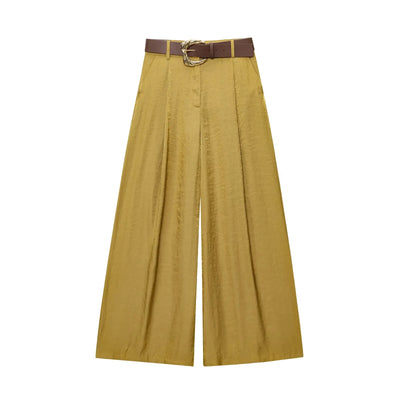 Effen Wide-Leg Broek – Trendy & Verfijnd