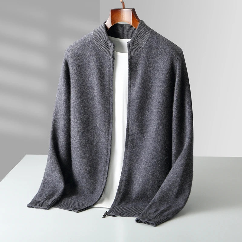 Cardigan met Opstaande Kraag – Strak & Warm