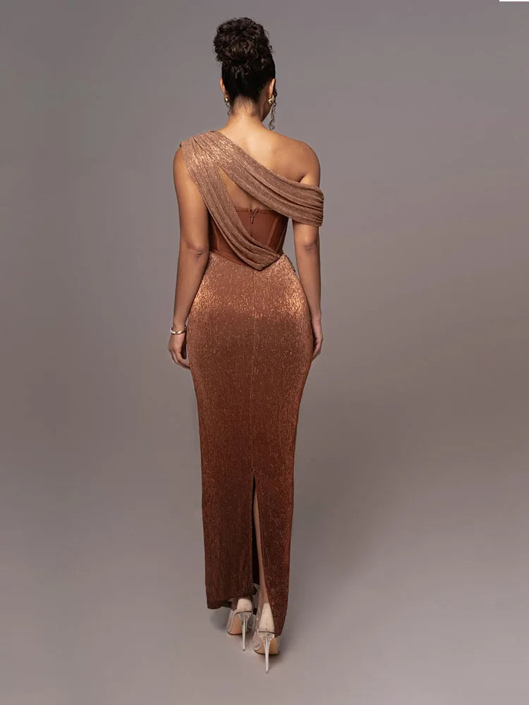 Glitter Avondjurk met Corset