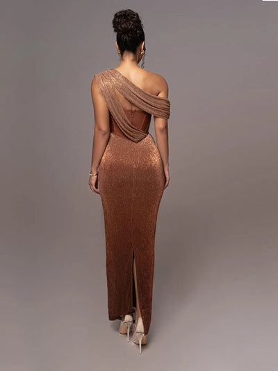 Glitter Avondjurk met Corset