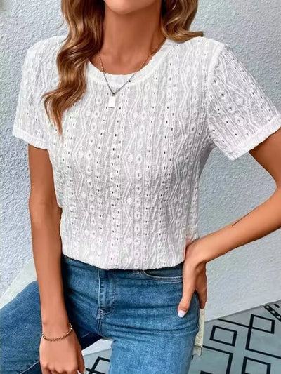 Effen Korte Mouw Top – Minimalistische Streetwear