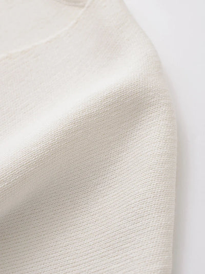Alledaagse Elegant – Effen Gebreid Shirt met Trendy V-Hals