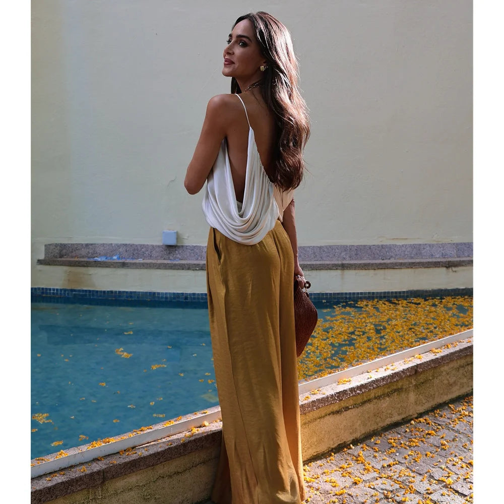 Effen Wide-Leg Broek – Trendy & Verfijnd