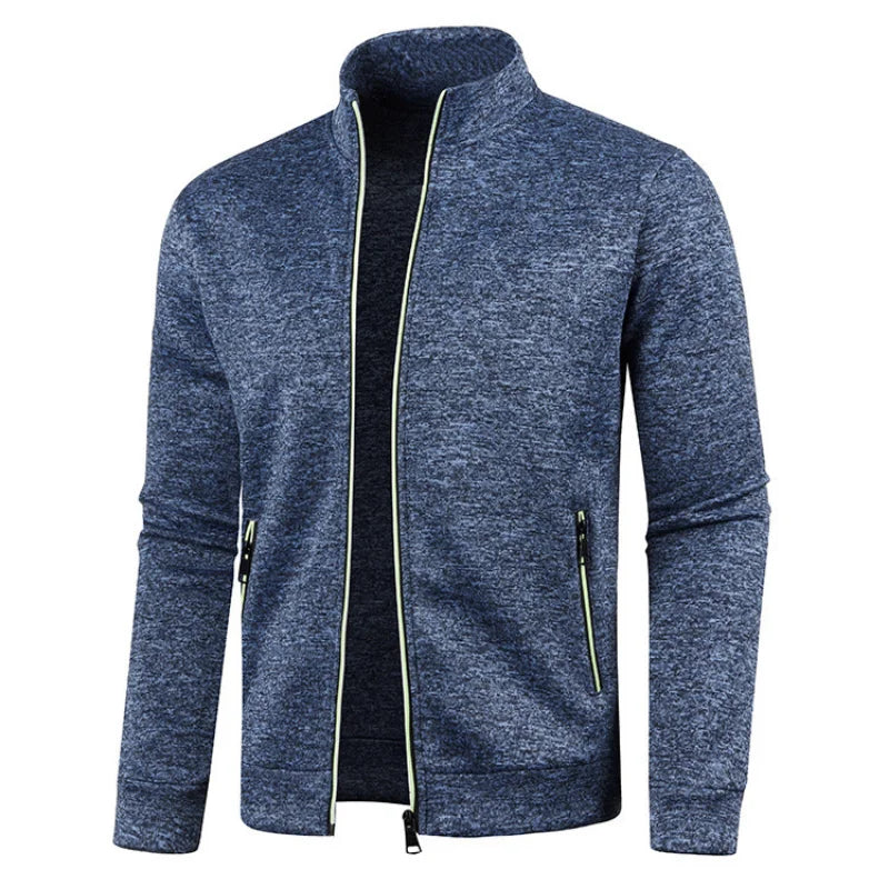 Heren Sweatshirt met Rits marineblauw