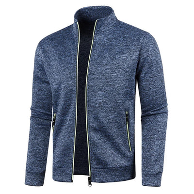 Heren Sweatshirt met Rits marineblauw