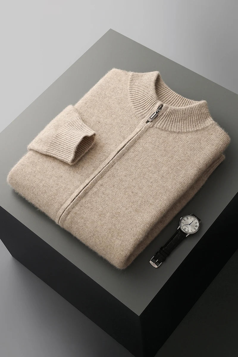 Cardigan met Opstaande Kraag – Strak & Warm