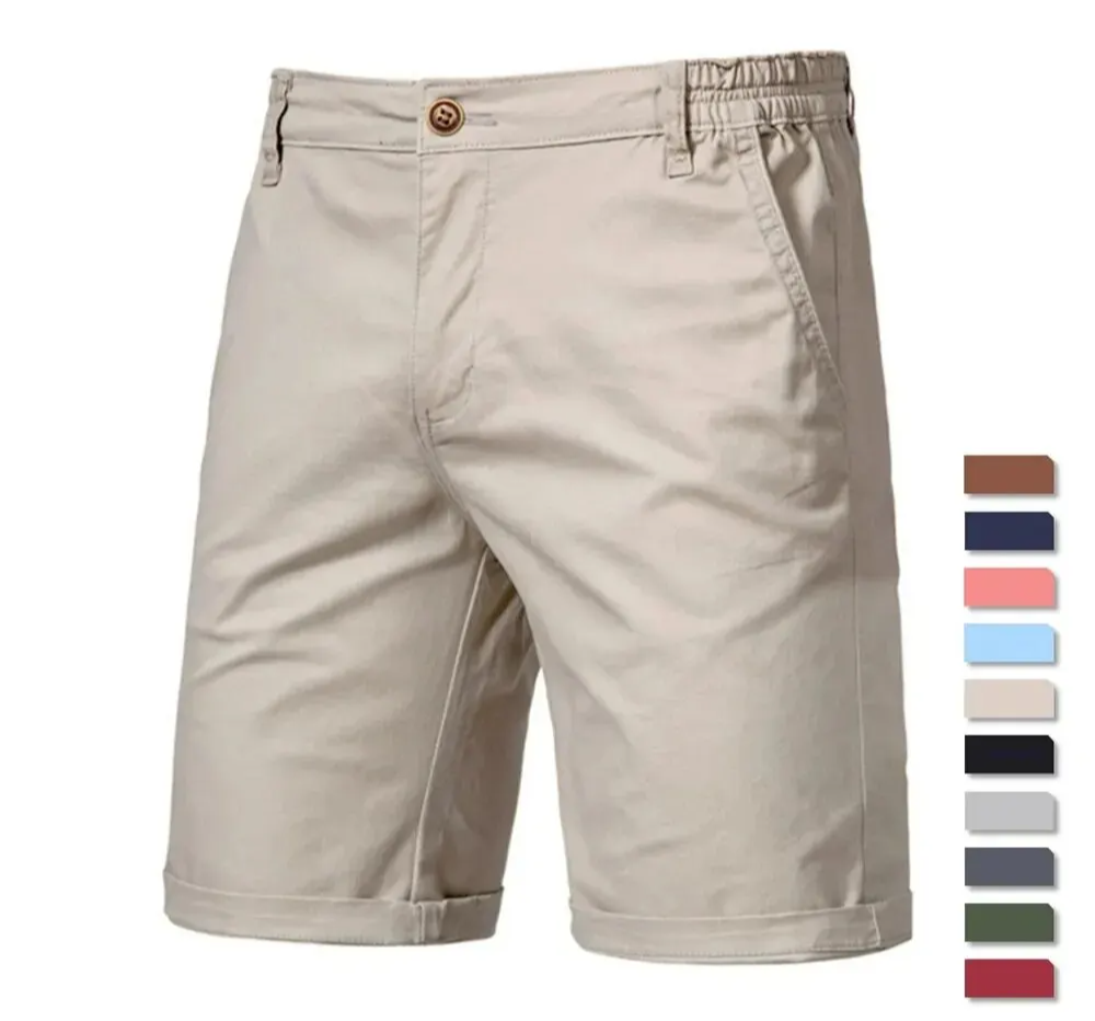 Heren Smart Casual Shorts – Zomerse Elastische Pasvorm
